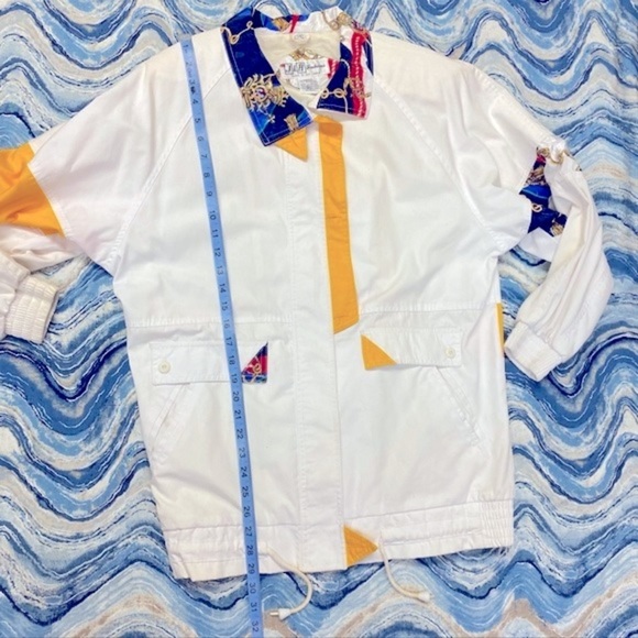 VTG Gorgeous Sm Med RARE jacket Windbreaker Coat nautical 80s 90s retro vintage - Picture 12 of 13